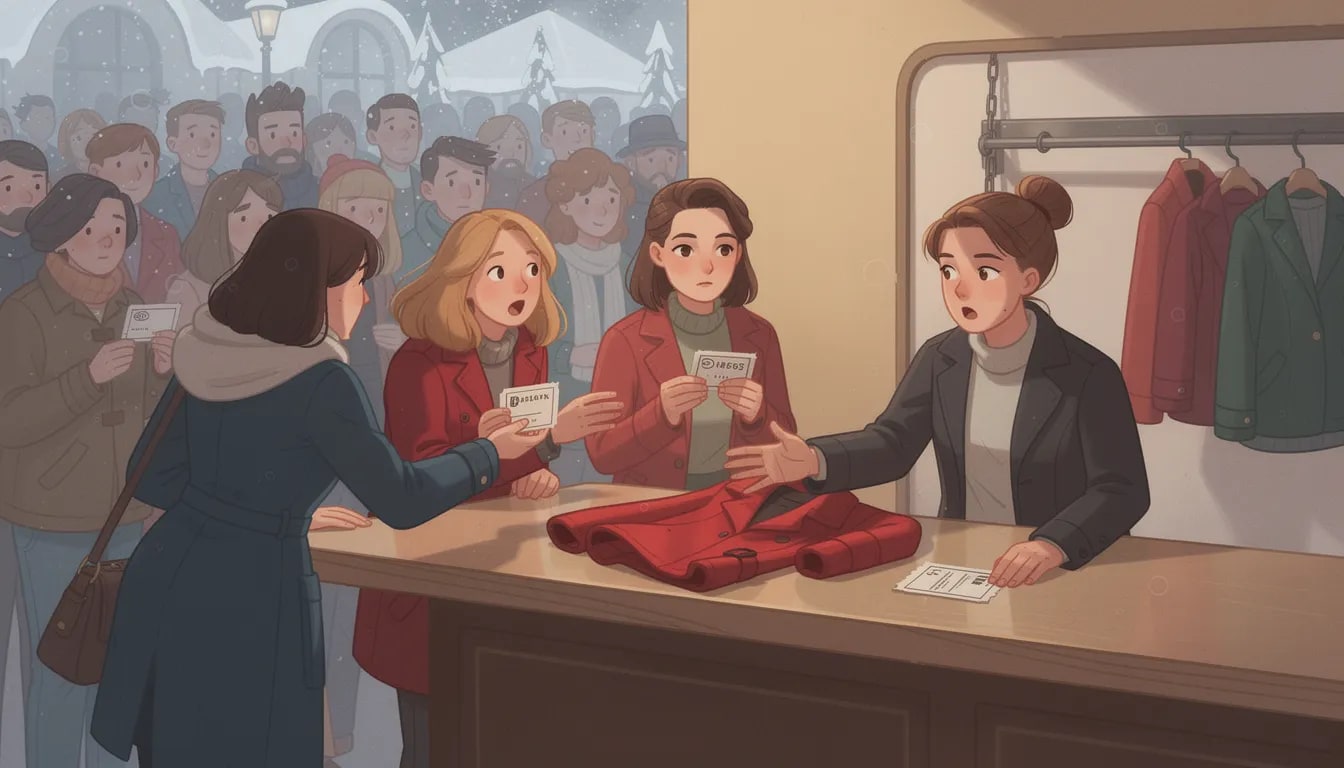 Three Claims on a Red Coat, a collaborative story on Tellast